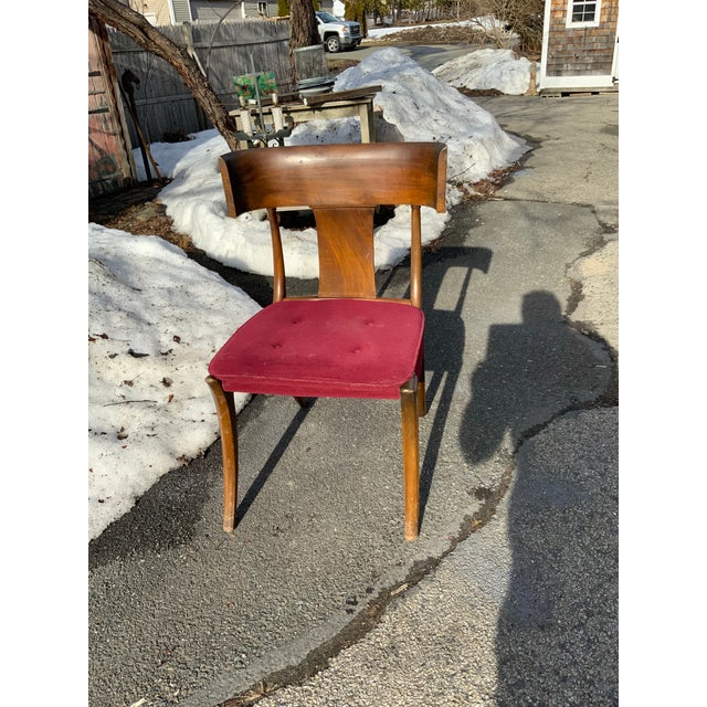 1970s Set of Ten Mic Century Modern Klismos Dining Chairs For Sale - Image 4 of 8