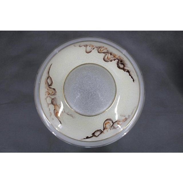 Restored Brass Table Lamp with Glass Shade, 1940s For Sale - Image 14 of 16