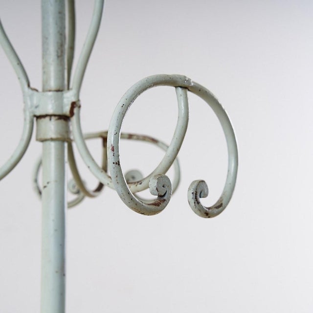 Vintage Wrought Iron Coat Rack For Sale - Image 5 of 6
