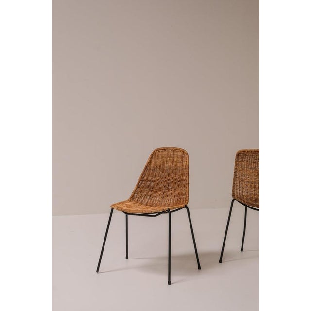 Basket Chairs by Gian Franco Legler, 1951, Set of 6 For Sale - Image 14 of 18