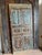 Antique Hand-Carved Blue Barn Door | Rustic Farmhouse Vintage Architectural Door 80x34.5 For Sale - Image 4 of 7