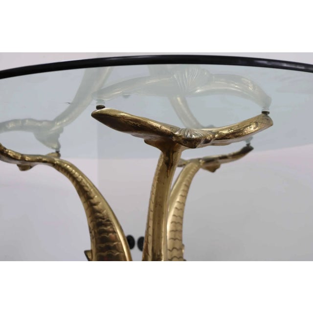 Metal Brass and Glass Dining Table, Italy, 1960s For Sale - Image 7 of 12