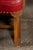 Late 20th Century Set of Four Tufted Leather Bankers Chairs in Red For Sale - Image 16 of 17