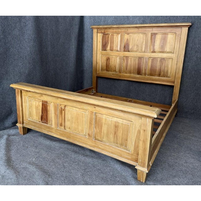 Farmhouse Steven Shell Homestead King Size Bed Frame For Sale - Image 3 of 12