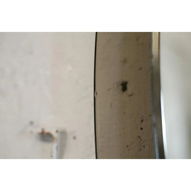 Vecca wall mirror, Italy, Circa 1970 1 invisible radiance "pin head" inner face. Very nice condition. Lower smoked glass....