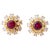 Early 21st Century Natural ruby 4.80cts & diamond 1.75cts earring in 18k gold For Sale - Image 5 of 18