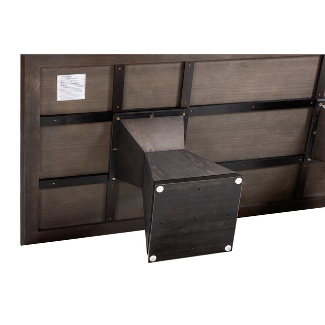 Nolan Black Wood Dining Table For Sale In Los Angeles - Image 6 of 9