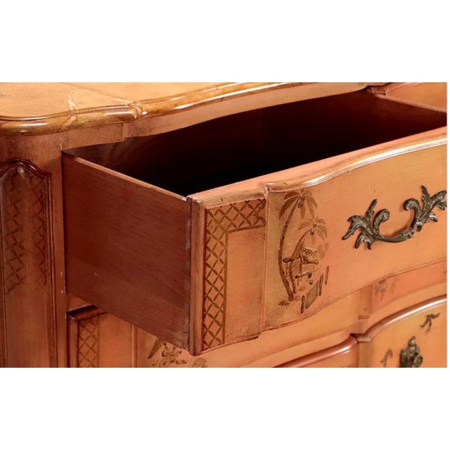 1950s French Louis XV Style Chinoiserie Chest / Commode by Jacques Bodart For Sale In Atlanta - Image 6 of 9