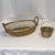 Hollywood Regency Vintage Castilian Imports Woven Brass Tabletop Baskets - Set of 2 For Sale - Image 3 of 11