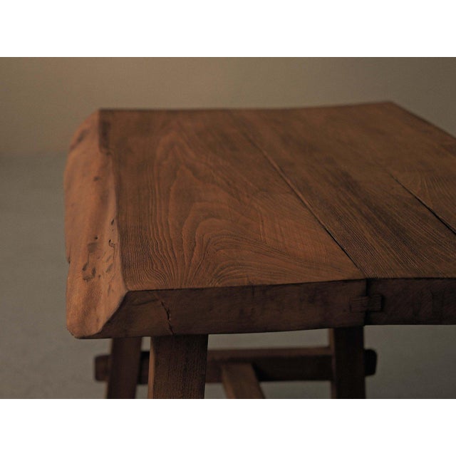 Wood Vintage French Desk in Oak, 1970 For Sale - Image 7 of 18