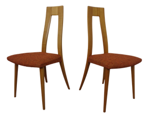 Cherry Wood Chairs from Ernst-Martin Dettinger, Germany, 1960s, Set of 2