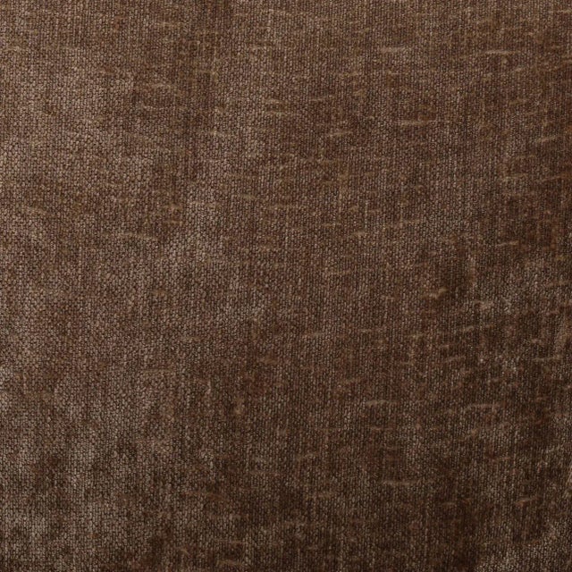 2020s Milk Chocolate Velvet Accent Chair For Sale - Image 5 of 6