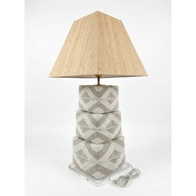 Add a touch of global artistry and sophisticated texture to your living space with this striking vintage table lamp,...