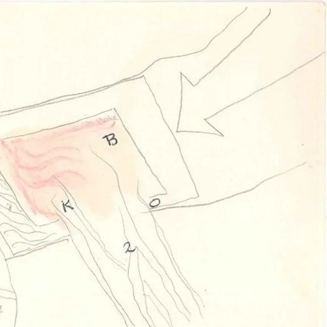 Composition, 1963 - Original Mixed Media by Gastone Novelli - 1963 1963 For Sale - Image 4 of 5