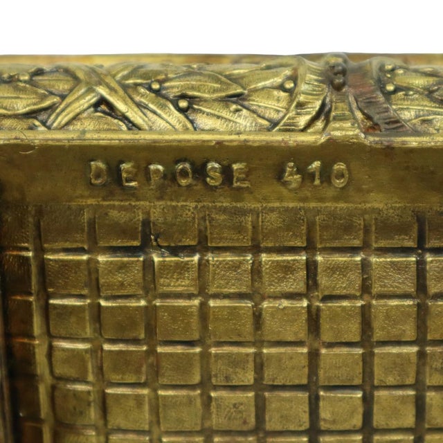 Antique Jewelry Box in Bronze-Colored Metal, France, 1890s For Sale - Image 16 of 18