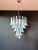 Italian Murano Style Chandelier, 52 Blue Glass Petals in 5 Levels For Sale In Los Angeles - Image 6 of 12