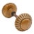 Pair of Fluted Radial Bronze Entry Door Knobs For Sale