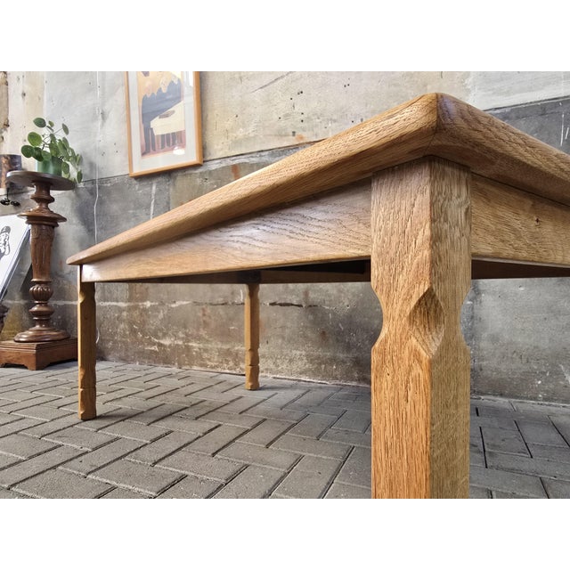 Wood Mid-Century Danish Coffee Table in Oak and Green Ceramic, 1970s For Sale - Image 7 of 16