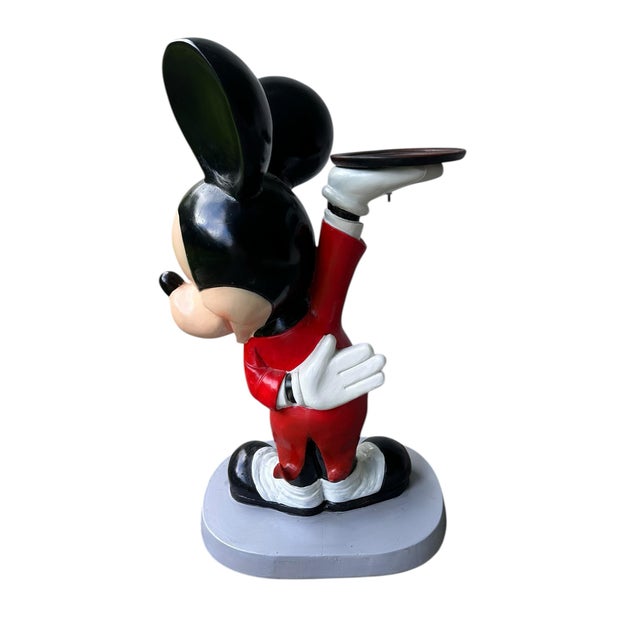 Rare Vintage Disney Gallery Mickey Mouse Butler Valet Bar Table For Sale - Image 11 of 11