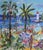 Yvon Grac, The Cros Dei Pin Beach at St. Jean Cap Ferrat, 1990s, Oil Painting on Canvas, Framed For Sale - Image 4 of 18