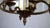 Spanish Brass and Glass 3-Light Chandelier, 1950s For Sale - Image 6 of 11