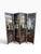 Black Vintage Mid-Century Chinese Four-Panel Lacquered Coromandel Screen For Sale - Image 8 of 11