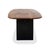 Janua Basket Wood and Metal Dining Table in Brown and Anthracite For Sale - Image 9 of 10