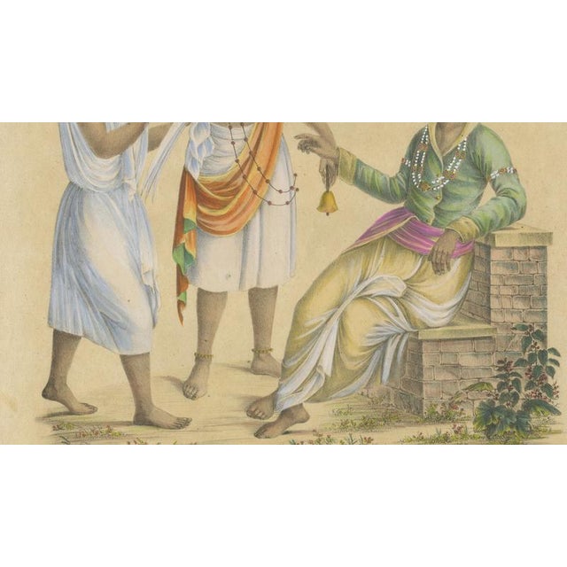 Paper Brodtmann, Indian Merchants & Noblemen, 1816, Lithograph For Sale - Image 7 of 10