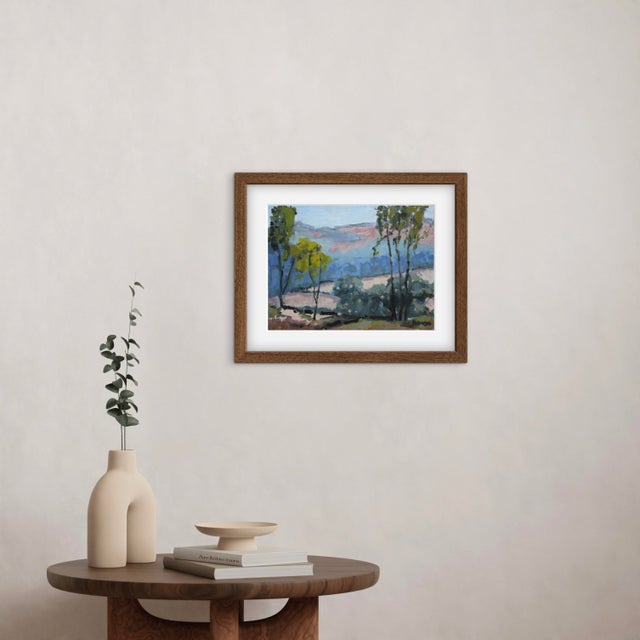 2020s Expressionist Trees Landscape (Original Oil Painting) For Sale - Image 5 of 11