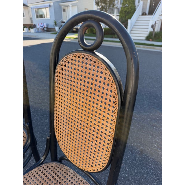 Vintage Thonet Style Dining Chairs (4) For Sale In Philadelphia - Image 6 of 12