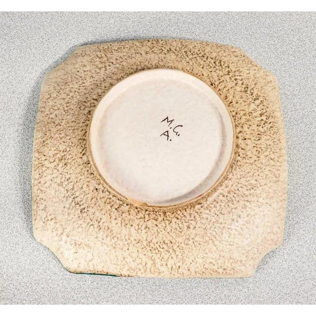 Glazed Ceramic Saucer from M.G.A. Mazzotti For Sale - Image 4 of 6