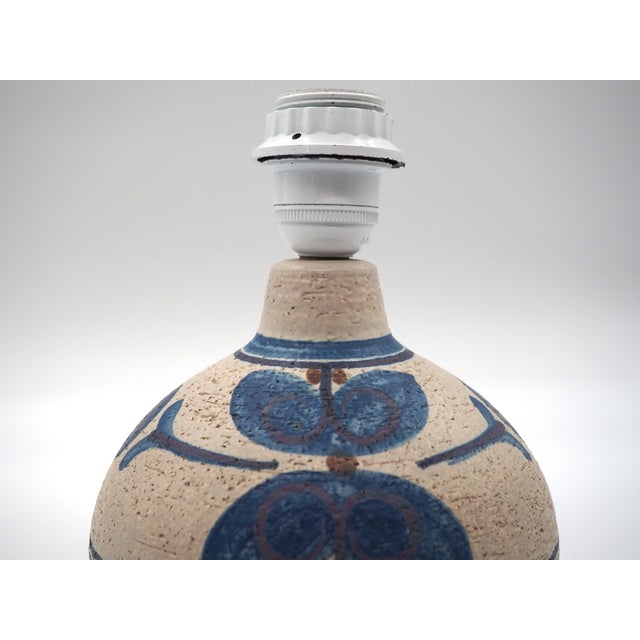 Vintage Ceramic Table Lamp by Noomi Backhausen for Söholm Keramik, Denmark, 1970s For Sale - Image 4 of 10