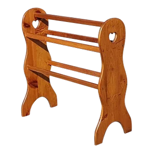Vintage Solid Pine Quilt or Blanket Rack