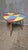 Blue Czechoslovak Brussels Style Oak and Colored Umakart Table, 1950s For Sale - Image 8 of 10