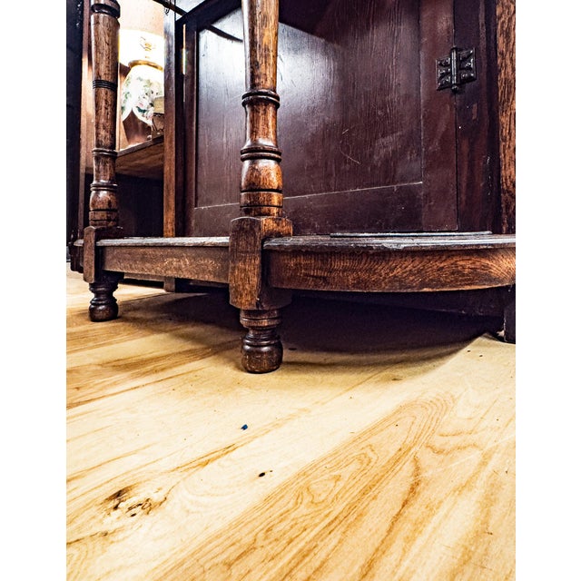 Brown Early 20th Century Edwardian Walnut Hall Tree For Sale - Image 8 of 17