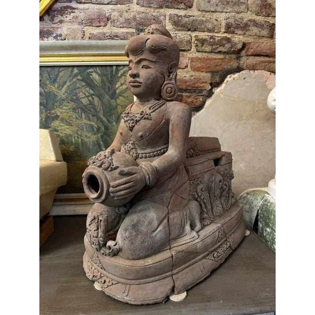 Early 19th Century Indonesian Terracotta Sculpture | Antique Southeast Asian Earthenware | Circa 1820 For Sale - Image 9 of 11