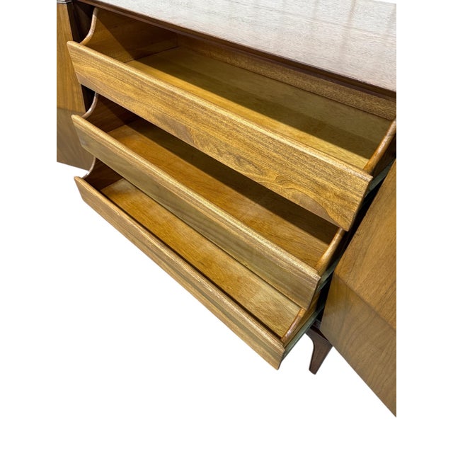 Brown Mid-Century Modern Albert Parvin Style Walnut Bachelor Chest For Sale - Image 8 of 8