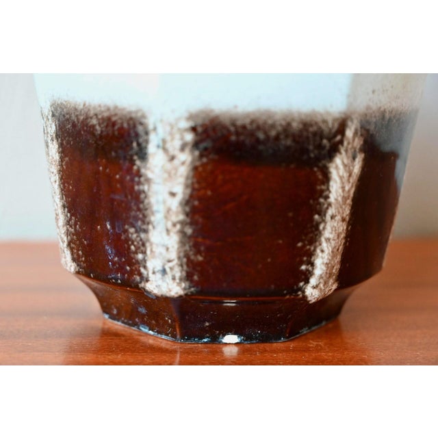 1970s Vintage Ceramic Glazed Stoneware Plant Pot, 1970s For Sale - Image 5 of 6