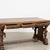 19th century Danish desk, crafted in oak with dramatic hand carved details throughout. Four carved angels or putti form...