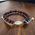1990s David Yurman Tiger Eye Spiritual Beads Bracelet 6.6 - 8.5" Silver 8 Mm Estate For Sale - Image 12 of 15