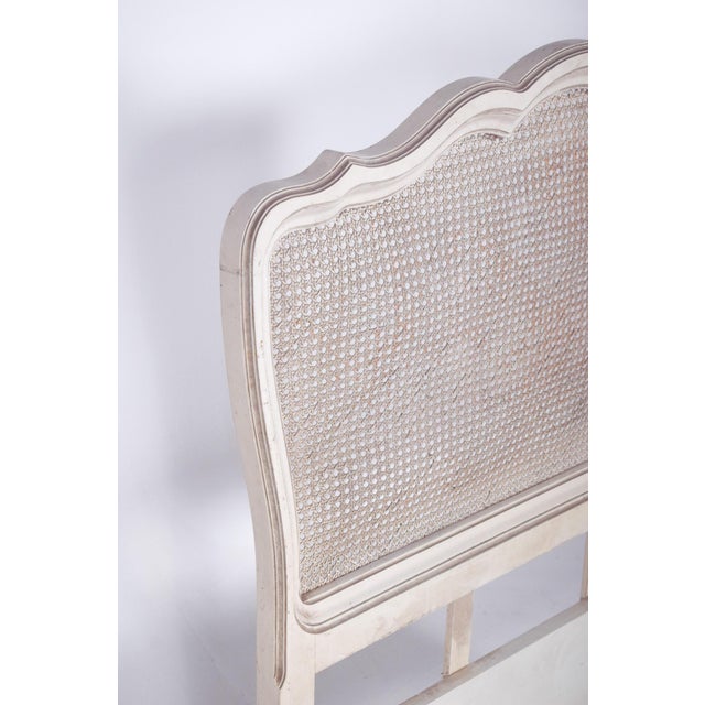 Vintage French White Painted Single Bed, 1920 For Sale - Image 9 of 11