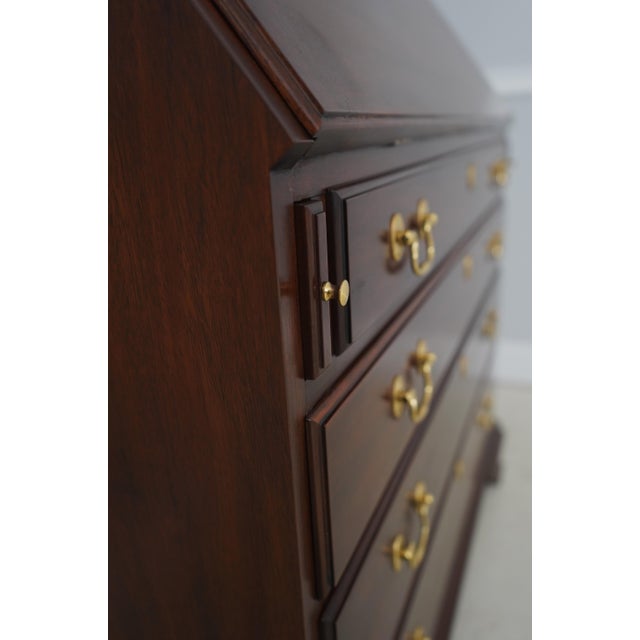 Henkel Harris Model 6003 Mahogany John Hancock Secretary Desk For Sale - Image 14 of 17