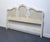 Shabby Chic Thomasville Furniture Debussy Collection Off White Painted French Provincial King Size Caned Headboard 9455-456 For Sale - Image 3 of 9