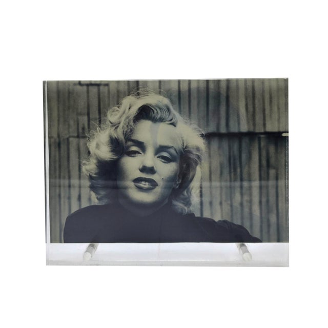 Mid-Century Modern Double-Sided Acrylic Photo Frame, Italy, 1970s For Sale - Image 3 of 5
