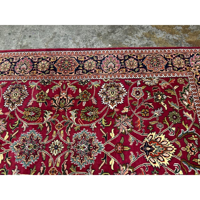 2010s 5ft 10in × 8ft 10in Oriental Wool Area Rug For Sale - Image 5 of 12