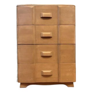 Mid Century Heywood Wakefield 'Riviera' Collection Tall Dresser For Sale