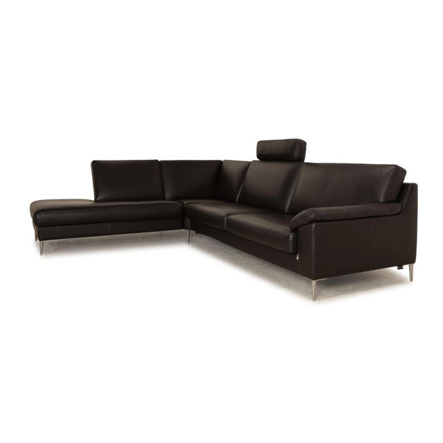 CL 650 Corner Sofa in Anthracite Leather from Erpo For Sale - Image 5 of 9