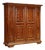 Antique Baroque Walnut Cabinet, 1700s For Sale