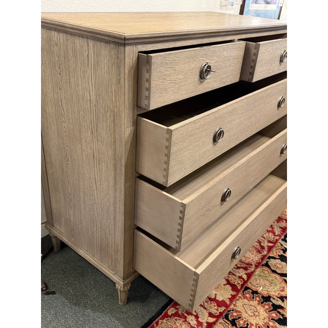 Tan Restoration Hardware Maison Collection Dresser, Light Oak For Sale - Image 8 of 12