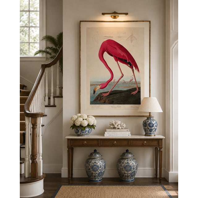Pink Pink Flamingo (Audubon, Birds of America), Vintage Art Print Reproduction, 32" X 48" For Sale - Image 8 of 12